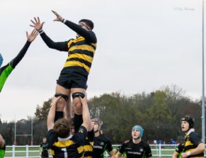 Students playing rugby