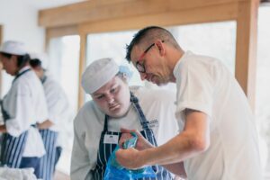 Chef Hywel and Student