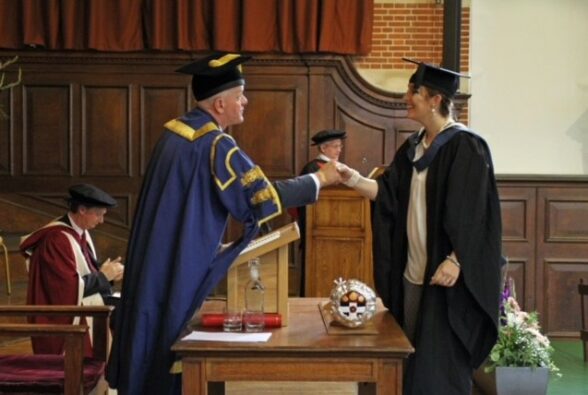 Hannah O'Neill graduating