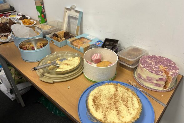 Baked goods brought in as part of Switch-off Week